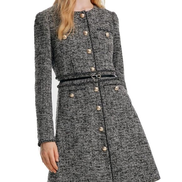 Goelia Black Tweed Dress - Picture 5 of 5